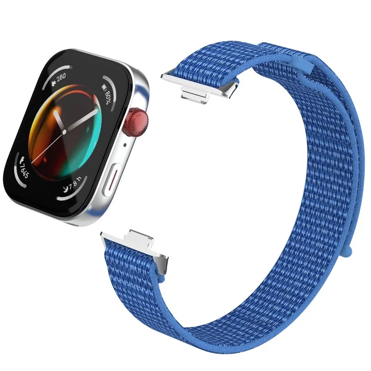 Para Huawei Watch Fit 3 Pulseira do Relógio Fita Mágica de Nylon - Azul Cabo