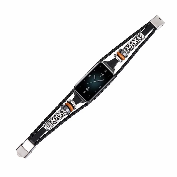 For Honor Band 9 Ersatzband Ethnischer Retro-Stil Uhrenarmband - Schwarz