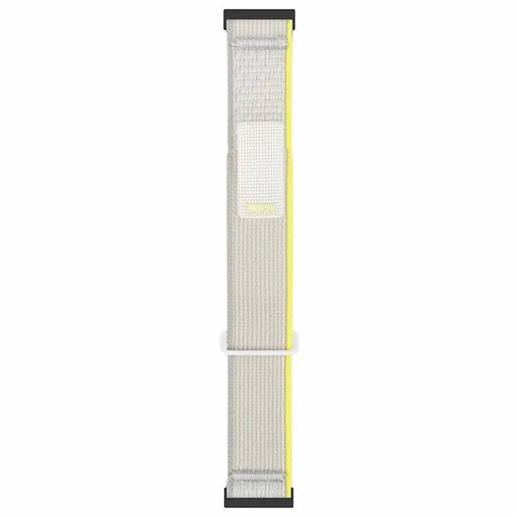 Para Suunto Spartan Sport Wrist HR Baro / Suunto 9 Nylon Watch Band 24mm Loop Fastener Strap - Bege