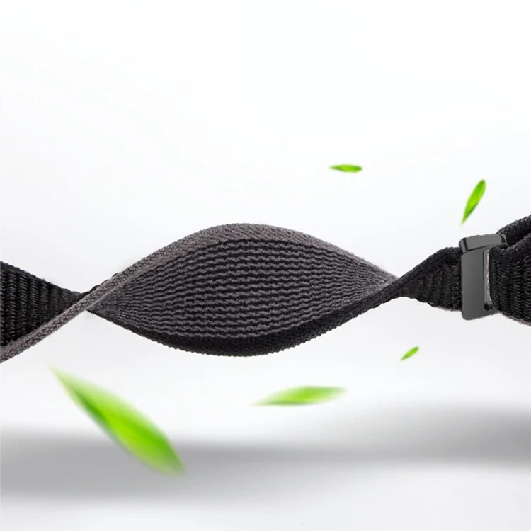 Para Suunto Spartan Sport Wrist HR Baro / Suunto 9 Nylon Watch Band 24mm Loop Fastener Strap - Bege