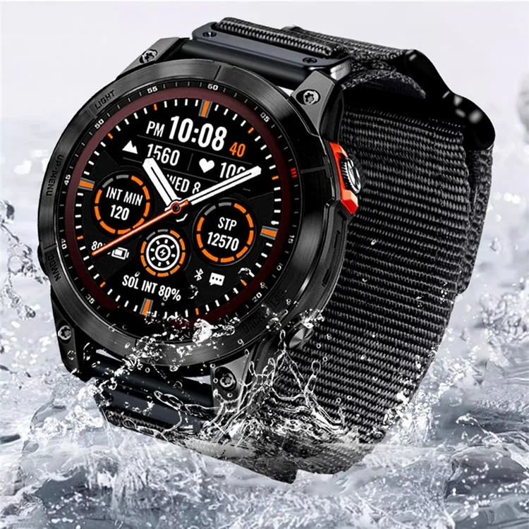 Per Garmin Fenix 7X / 7X Pro / Tactix 7 Cinturino per Orologio 26mm Regolabile Banda Sportiva Rilascio Rapido - Blu Notte