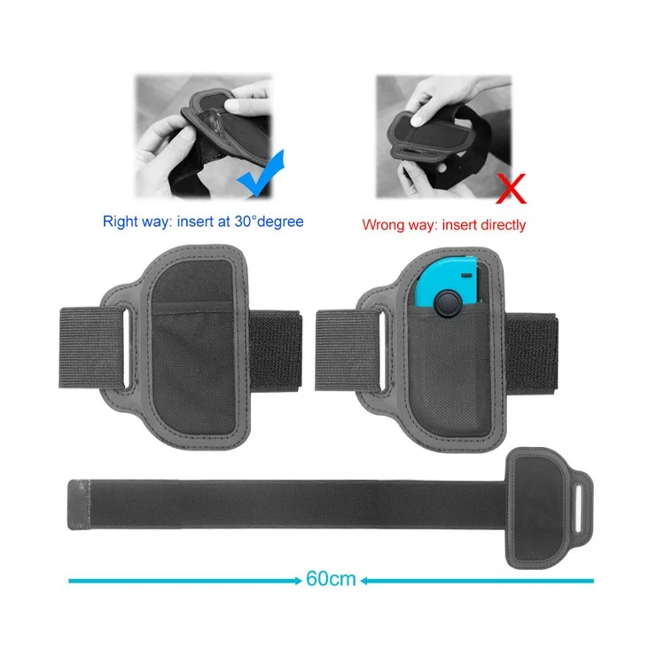 JYS JYS-NS186 Ring Fit Adventure Suit Elastic Leg Strap + Two Ring Grips + Hook per Nintend Switch Joy-con