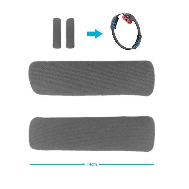 JYS JYS-NS186 Ring Fit Adventure Suit Elastic Leg Strap + Two Ring Grips + Hook per Nintend Switch Joy-con