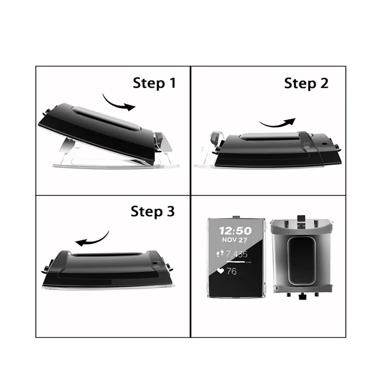 All-round Protective Electroplating TPU Watch Cover Casing for Fitbit Charge 4 - Black