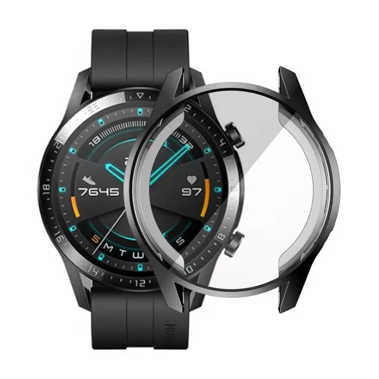 Caso de Proteção Com TPU Eletroplinado Para Huawei Watch GT 2 46mm - Preto