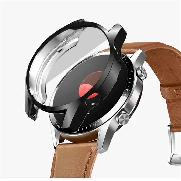 Custodia Protettiva a Tutto Topu Elettroplata Per Huawei Watch GT 2 46mm - Nero