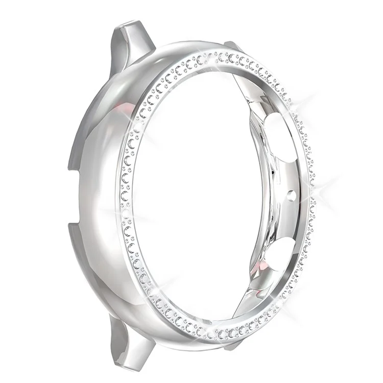 Rhinestone Decor All-around Protective Case für Samsung Galaxy Watch Active 2 44mm - Silber