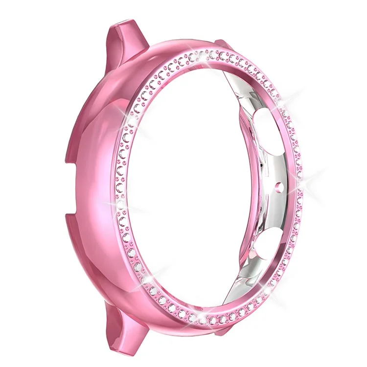 Rhinestone Decor All-around Protective Case for Samsung Galaxy Watch Active 2 44mm - Pink
