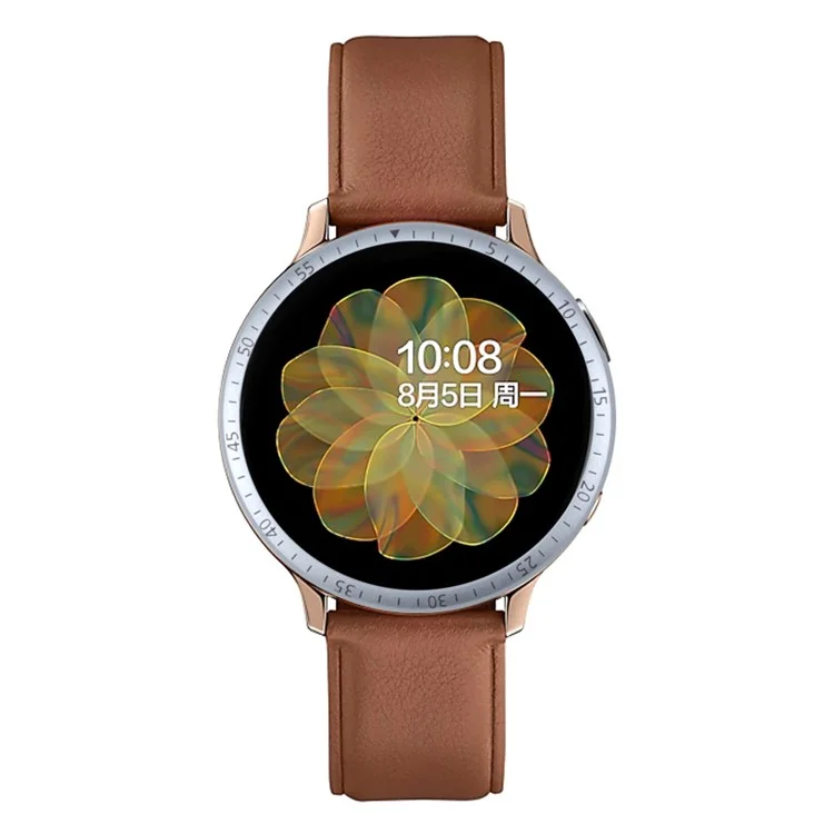 Anel de Painel de Aço Inoxidável Para Samsung Galaxy Watch Active 2 40mm - Prata