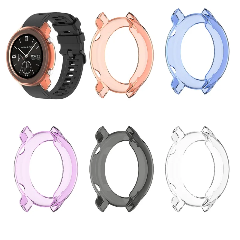 Dustproof Shockproof TPU Watch Shell for Huami Amazfit GTR 47mm - Transparent