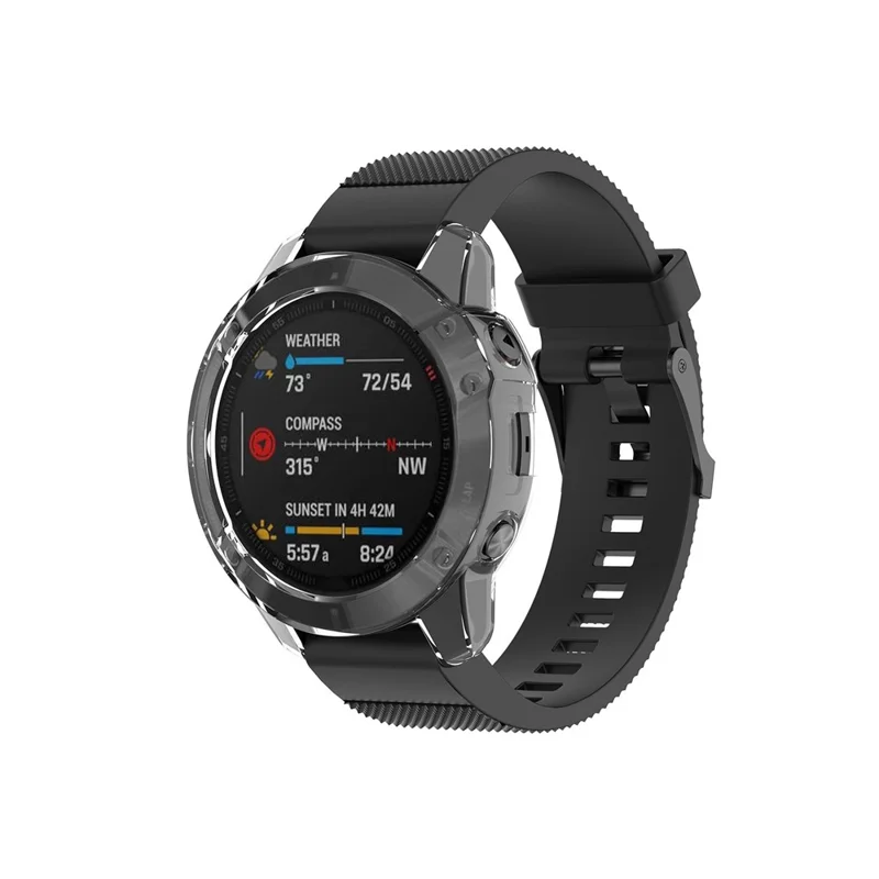 Clear Soft TPU Cover for Garmin 6 Pro - Transparent