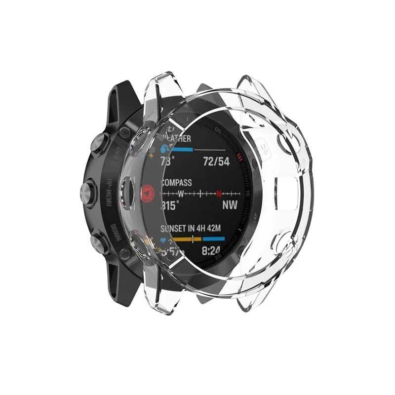 Clear Soft TPU Protective Cover for Garmin 6X Pro - Transparent