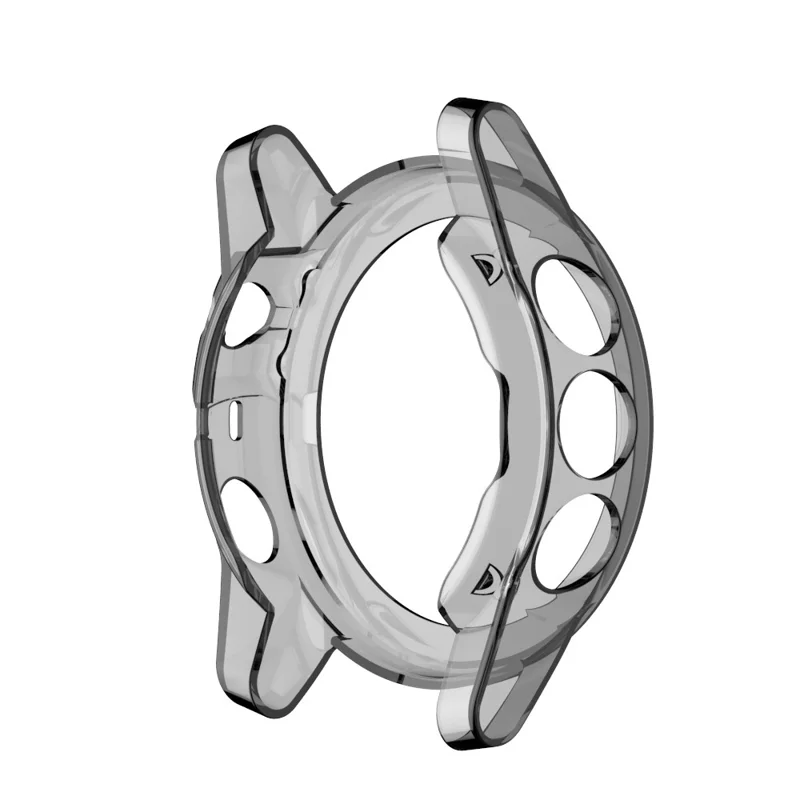 Clear Soft TPU Stylish Cover for Garmin Fenix 5 - Black