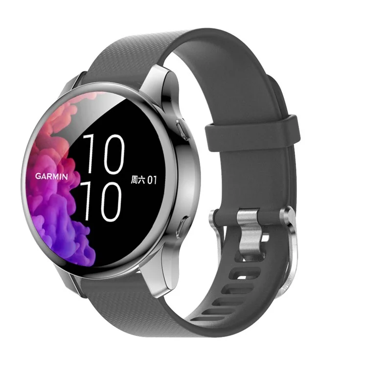Protective Electroplating TPU Watch Case for Garmin Venu - Grey