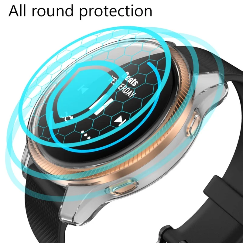 Przezroczysta obudowa chroniąca z tworzywa TPU z powłoką metalizowaną do Garmin Venu