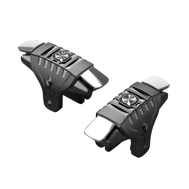 Boutons de déclenchement rapide F1 One Pair pour contrôleurs de jeu de téléphone PUBG Outils d'assistance - Noir