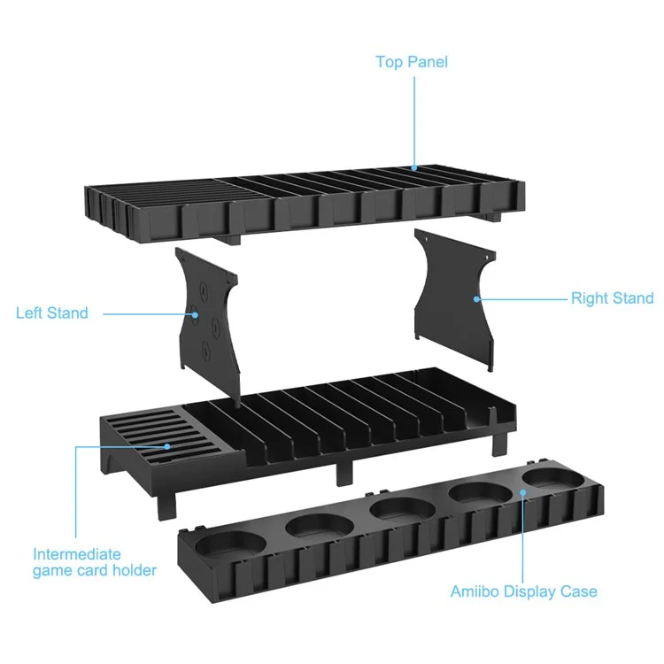 JYS-NS198 Multifunctional Game Storage and Display Stand for Nintend? Switch 3DS Gameboy