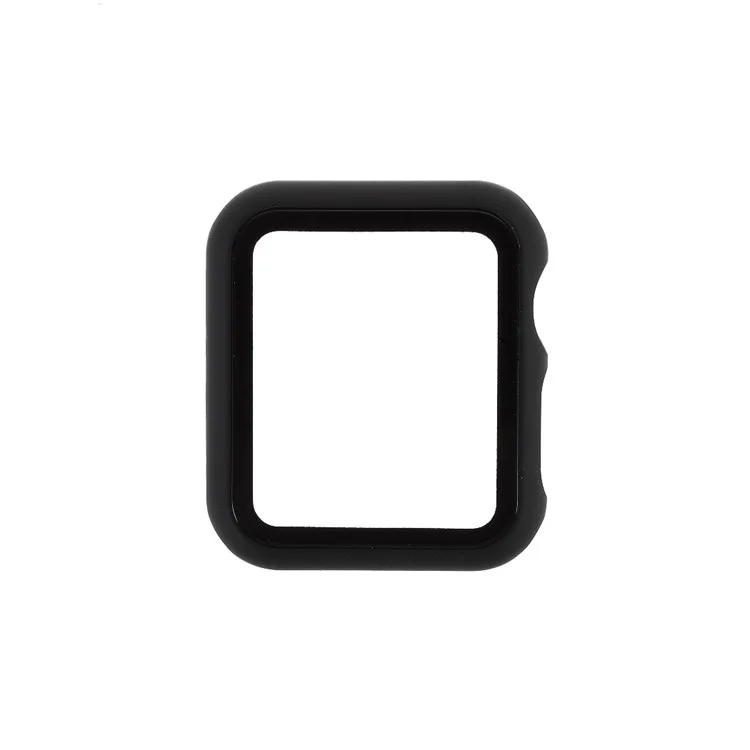 RURIHAI Full Protection TPU + Tempered Glass Screen Protector Case für Apple Watch Series SE/6/5/4 40MM - Schwarz