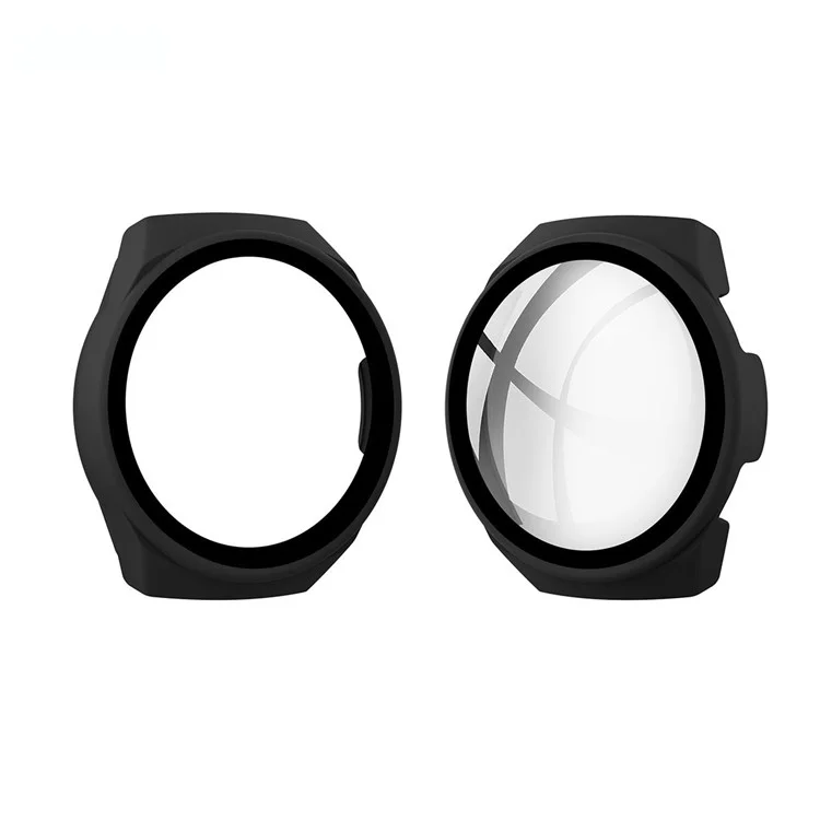 ENKAY HAT PRINCE ENK-AC8203 Custodia con cornice in PC opaco + Protezione in vetro temperato per Huawei Watch GT 2e 46mm - Nero