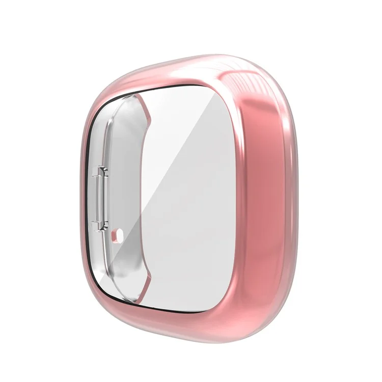 Hat Prince Allroundelektroplierende Tpu-schutzwache Für Fitbit Versa 3 / Fitbit -sinn - Rosa