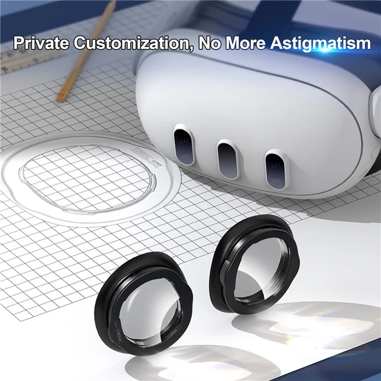 STARTRC GAMES For Meta Quest 3 VR Glasses Anti-Scratch Ring Myopia Lens 400-600 Degree (Astigmatism: 50-200 Degree)
