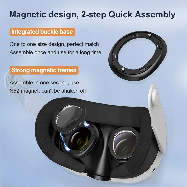 STARTRC GAMES For Meta Quest 3 VR Glasses Anti-Scratch Ring Myopia Lens 400-600 Degree (Astigmatism: 50-200 Degree)
