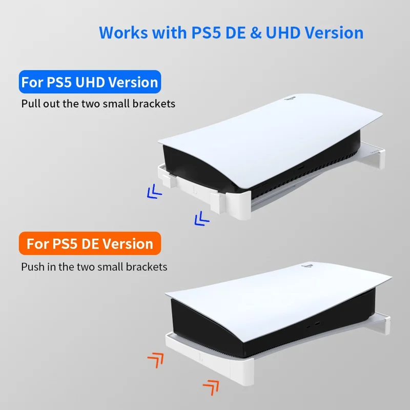 JYS JYS-P5143 Soporte horizontal para consola PS5 Digital / Versión de disco Soporte - Blanco