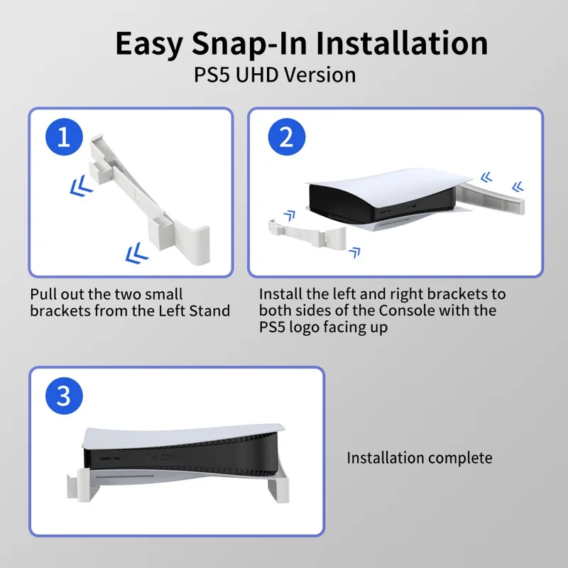 JYS JYS-P5143 Horizontal Stand for PS5 Console Digital / Disc Version Bracket - Black
