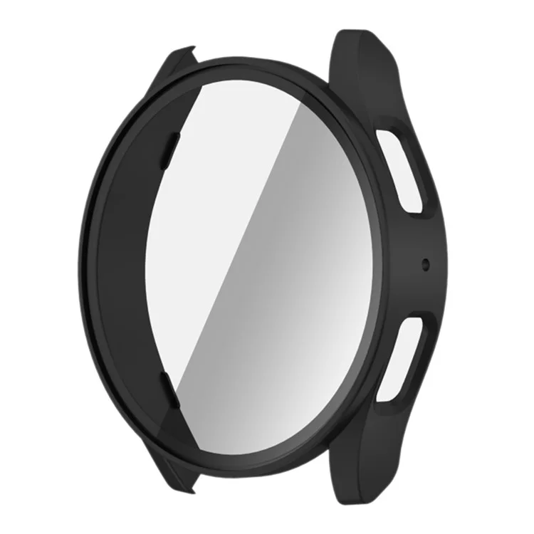 Étui pour montre Samsung Galaxy Watch7 44 mm en PC avec film de verre trempé intégré - Noir