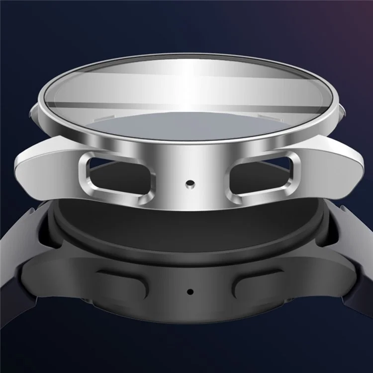 Étui pour montre Samsung Galaxy Watch7 44 mm en PC avec film de verre trempé intégré - Noir
