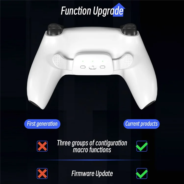 DATA FROG Für Sony Playstation 5 Controller Back Button Attachment Wireless Gamepad Back Button - Schwarz