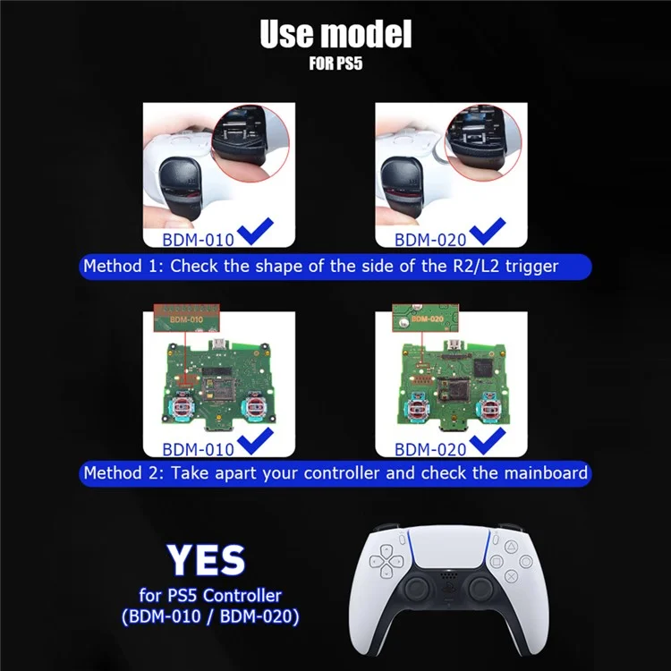 DATA FROG Für Sony Playstation 5 Controller Back Button Attachment Wireless Gamepad Back Button - Schwarz