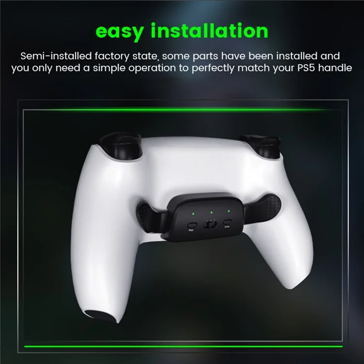 DATA FROG Für Sony Playstation 5 Controller Back Button Attachment Wireless Gamepad Back Button - Schwarz