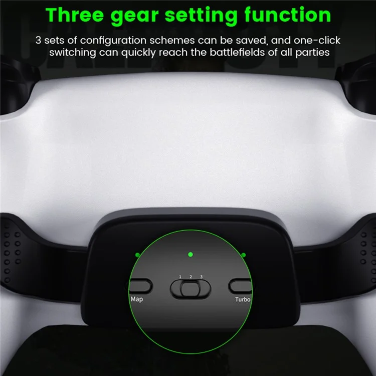 DATA FROG Für Sony Playstation 5 Controller Back Button Attachment Wireless Gamepad Back Button - Schwarz