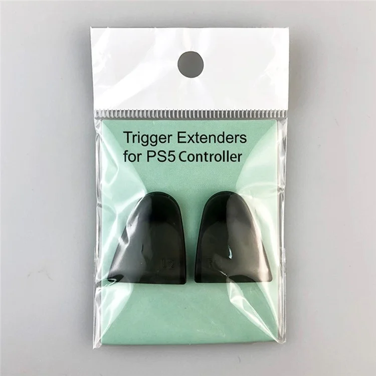 DATA FROG 1 Coppia per Sony Playstation 5 Game Controller Trigger Extenders - Nero Trasparente