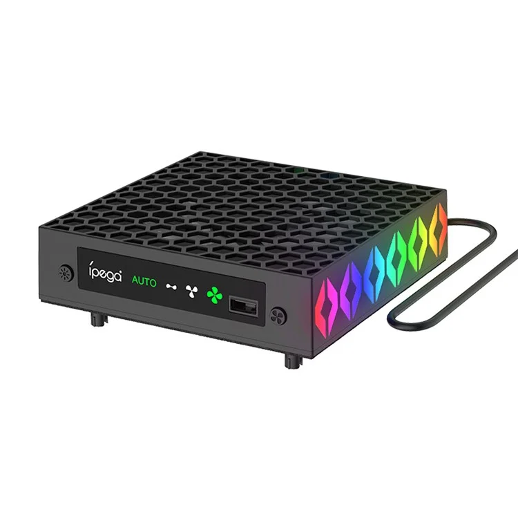 IPEGA PG-XBX026S For Xbox Series X Game Console Cooling Fan RGB Light Radiator with Headphone Holder