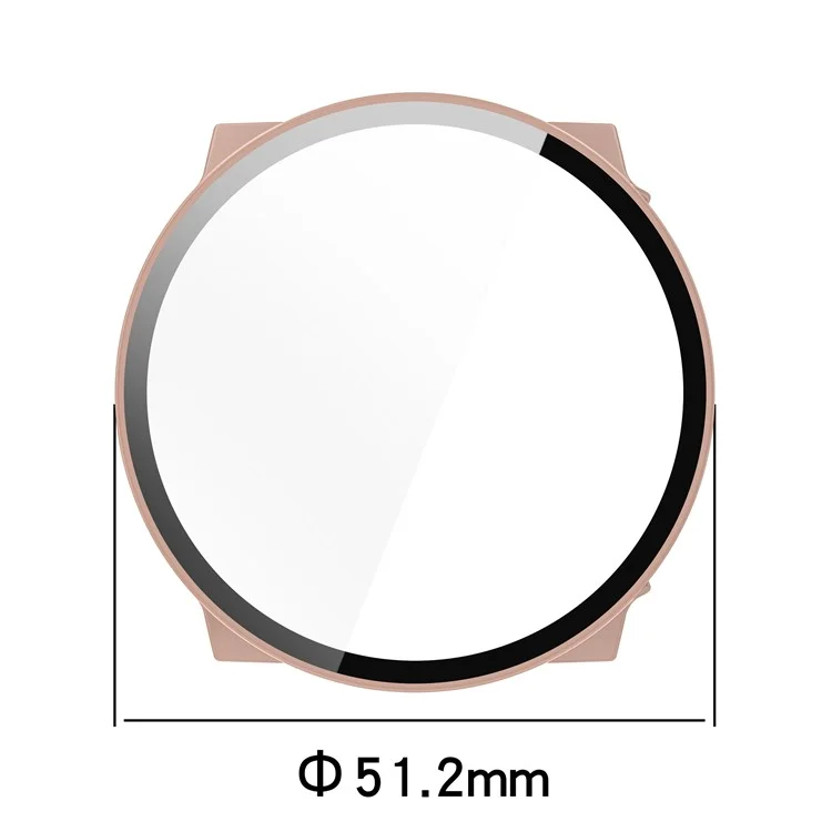 Para Suunto Race All-Around Watch Case Hard PC Cover com Película de Vidro Temperado - Preto