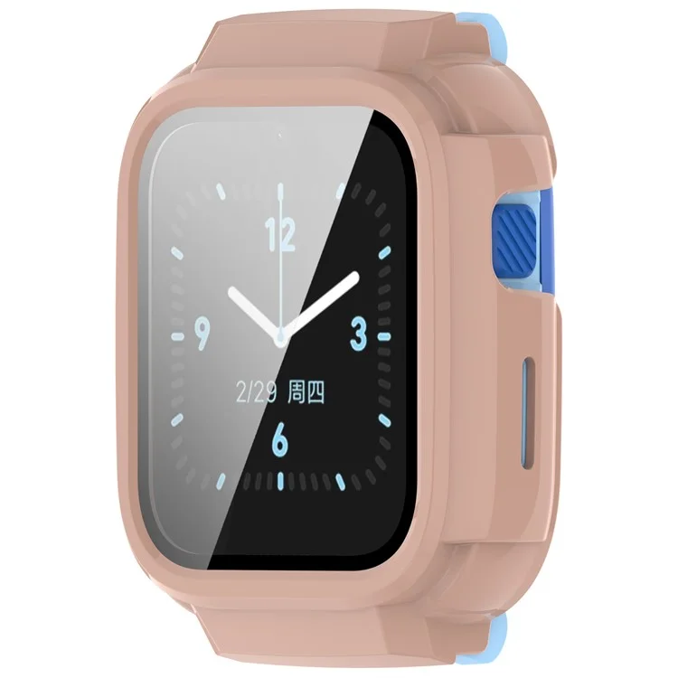 For Mibro Children's Phone Watch T6C Case Hard PC Full Coverage Protective Cover - Pink