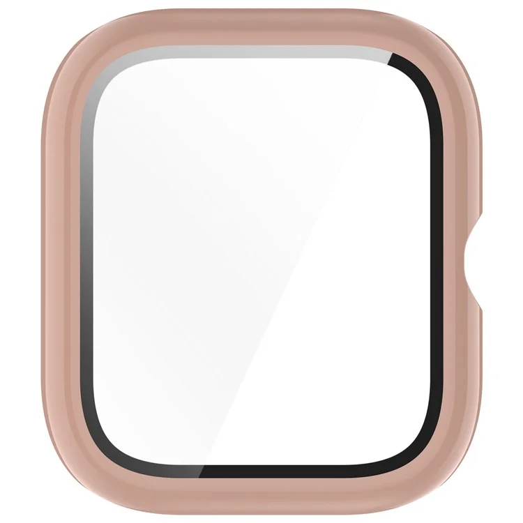 For vivo Watch GT Case Full Coverage PC Cover with Tempered Glass Screen Protector - Pink