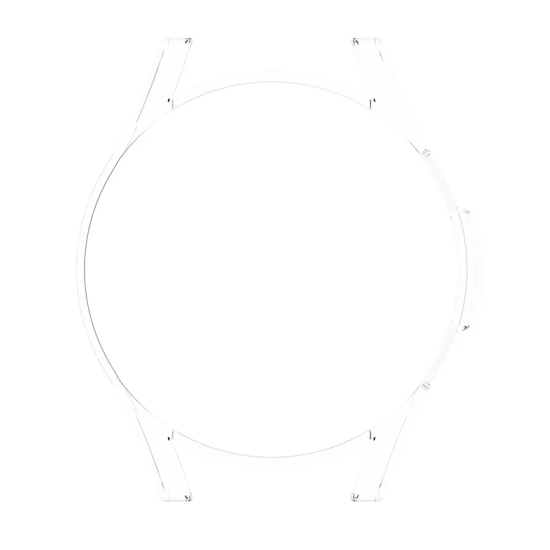 For Samsung Galaxy Watch FE 40mm SM-R861 PC Watch Case Hollow Half Cover - Clear