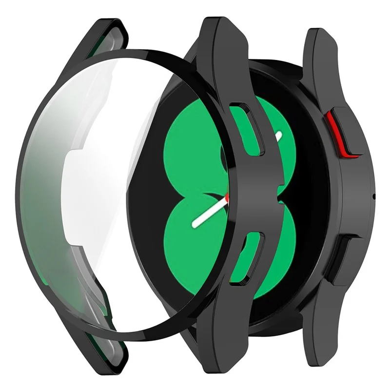 For Samsung Galaxy Watch FE 40mm Watch Case Full Protection Electroplating TPU Cover - Black