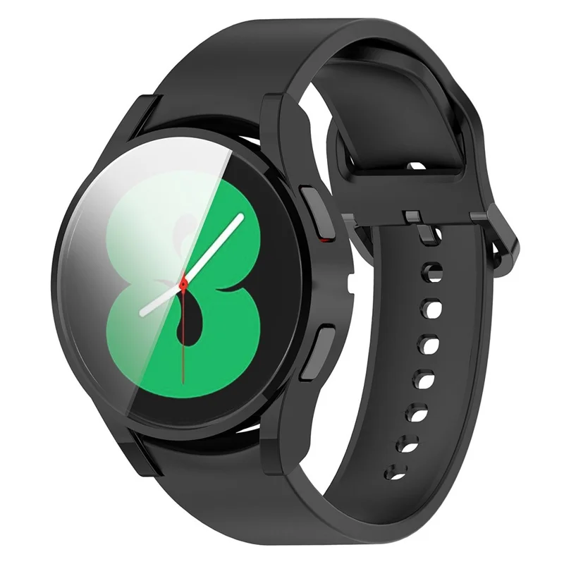For Samsung Galaxy Watch FE 40mm Watch Case Full Protection Electroplating TPU Cover - Black