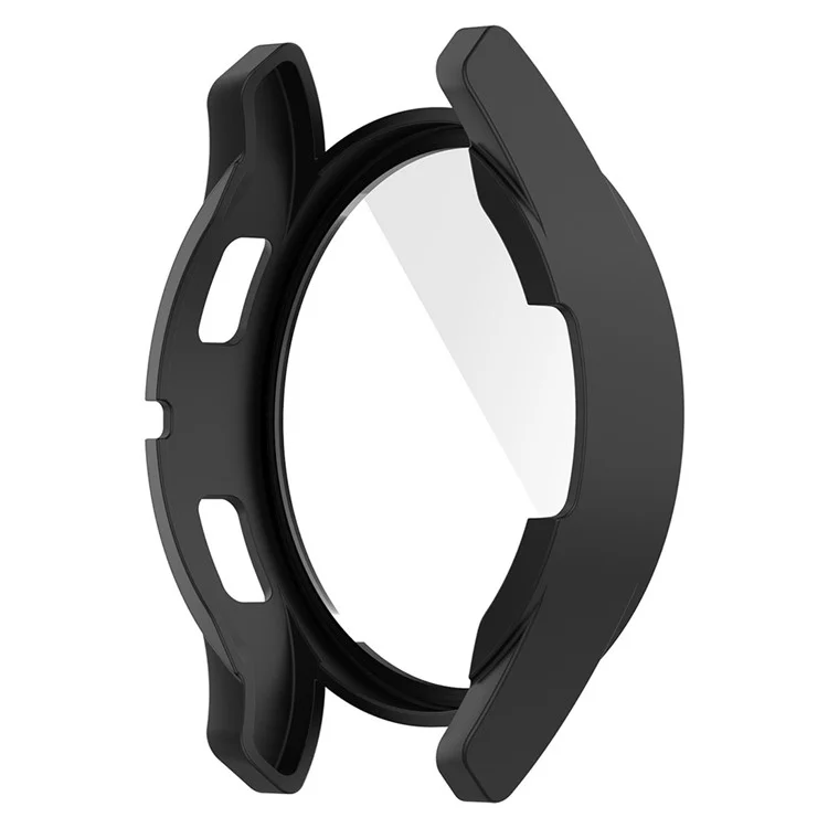 For Samsung Galaxy Watch FE / Watch4 40mm Case PC Watch Cover with Tempered Glass Screen Protector - Black