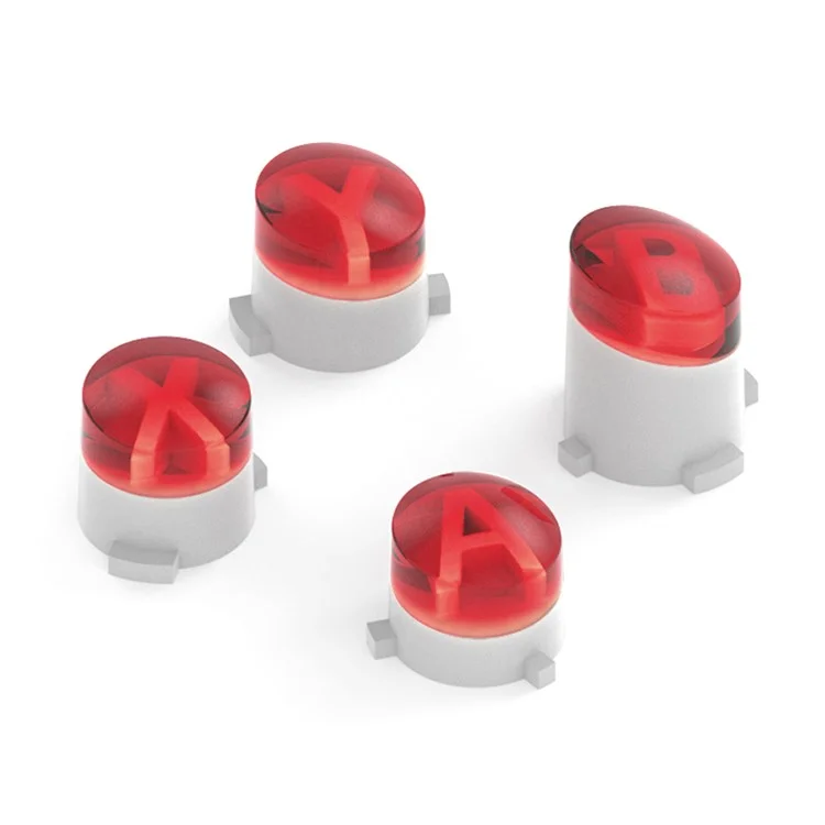 DATA FROG For Xbox One S / Xbox One / Xbox Elite Controller ABXY Buttons Replacement Gamepad Buttons - Red