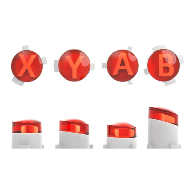 DATA FROG For Xbox One S / Xbox One / Xbox Elite Controller ABXY Buttons Replacement Gamepad Buttons - Red
