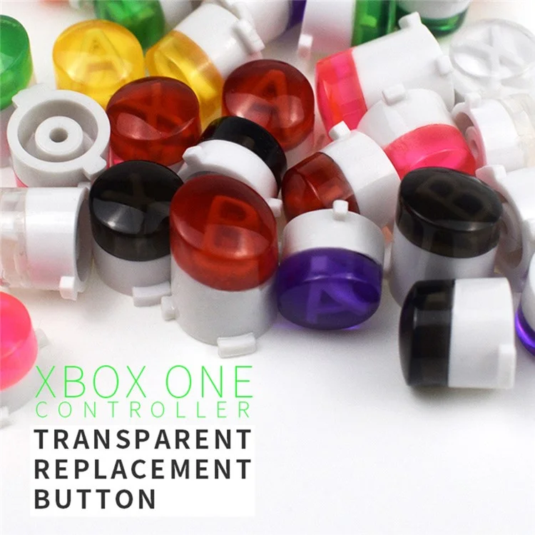 DATA FROG For Xbox One S / Xbox One / Xbox Elite Controller ABXY Buttons Replacement Gamepad Buttons - Red