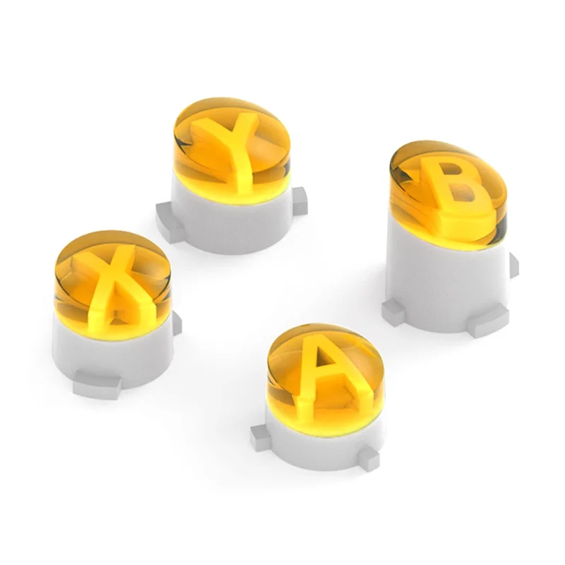 DATA FROG For Xbox One S / Xbox One / Xbox Elite Controller ABXY Buttons Replacement Gamepad Buttons - Yellow