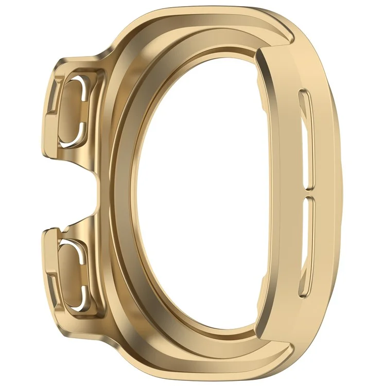 Pour Samsung Galaxy Watch Ultra 47mm Hard PC Case Half-Guard Watch Case Cover - Champagne Gold