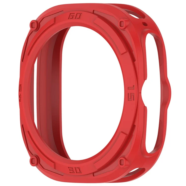 Pour Samsung Galaxy Watch Ultra 47mm Anti-Collision TPU Watch Case Hollow Protective Frame - Rouge