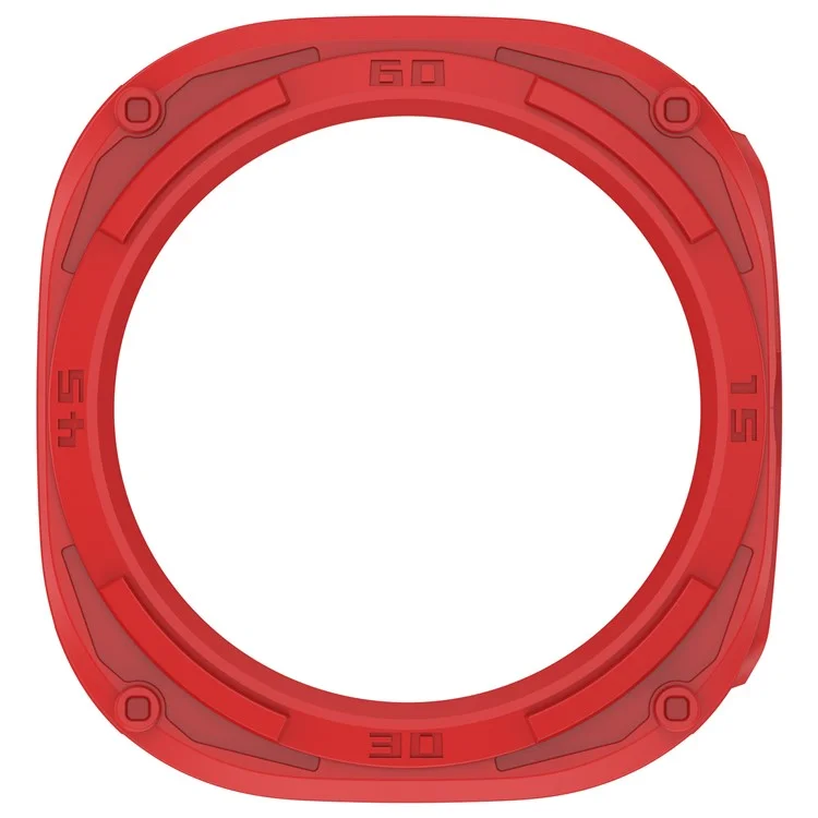 Pour Samsung Galaxy Watch Ultra 47mm Anti-Collision TPU Watch Case Hollow Protective Frame - Rouge